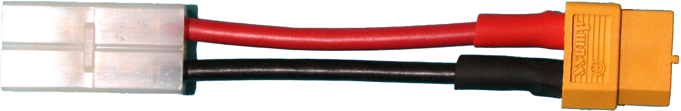 Adapterkabel JST-Stecker auf XT60-Buchse | 
2,5 mm², Silikon, 7 cm, lose 
- Made in Germany -