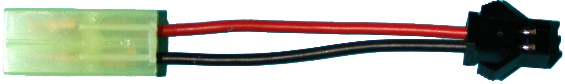 Adapter Mini-JST-Stecker auf Slowfl.-Buchse |
0,25 mm², Silikon, 7 cm, lose 
- Made in Germany -