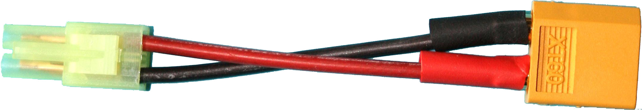 Adapter Mini-JST-Buchse auf XT60-Stecker |
0,75 mm², Silikon, 7 cm, lose 
- Made in Germany -