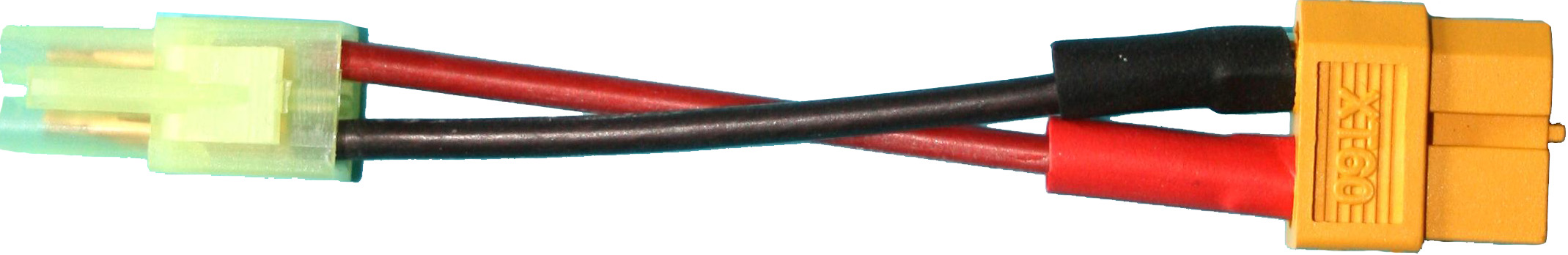 Adapter Mini-JST-Buchse auf XT60-Buchse |
0,75 mm², Silikon, 7 cm, lose 
- Made in Germany -