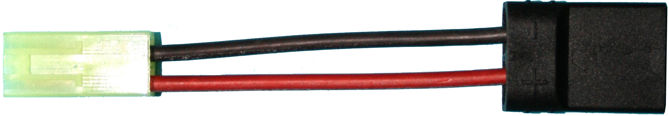 Adapter Mini-JST-Stecker auf TRX-Buchse |
0,75 mm², Silikon, 7 cm, lose 
- Made in Germany -