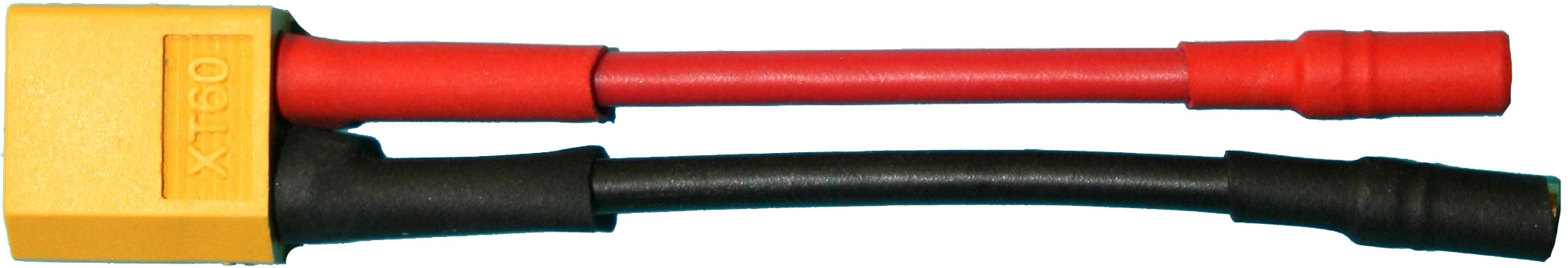 Adapter XT60-Stecker auf 3,5 mm Buchse/Bu. |
2,5 mm², Silikon, 7 cm, lose 
- Made in Germany -