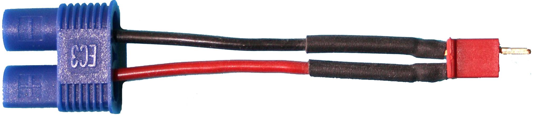 Adapterkabel EC3-Buchse a. Micro-Buchse | 
0,5 mm², Silikon, 7 cm, lose 
- Made in Germany -
