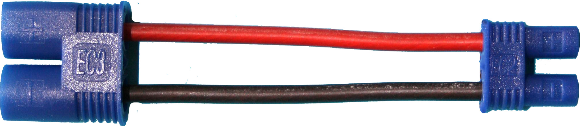 Adapterkabel EC3-Stecker auf EC2-Buchse |
1,5 mm², Silikon, 7 cm, lose 
- Made in Germany -