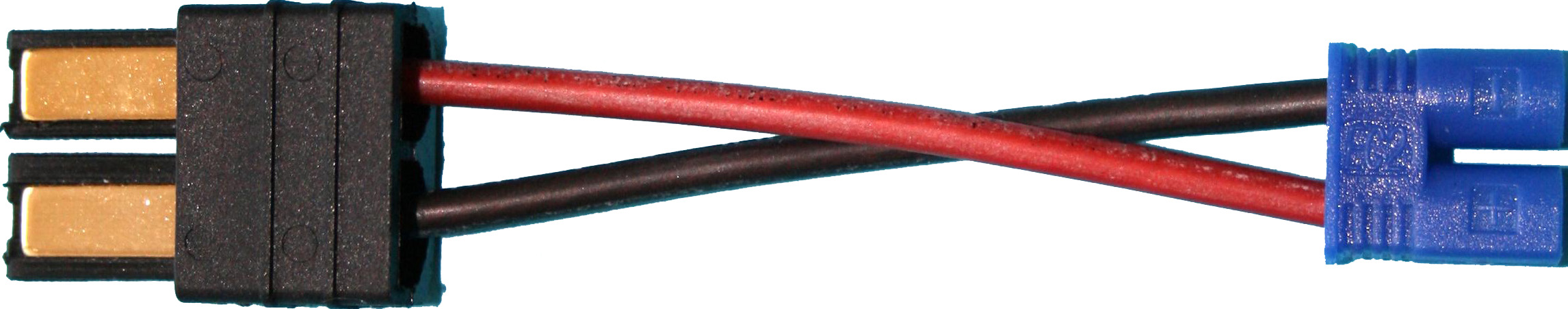 Adapterkabel TRX-Stecker auf EC2-Stecker |
1,5 mm², Silikon, 7 cm, lose 
- Made in Germany -