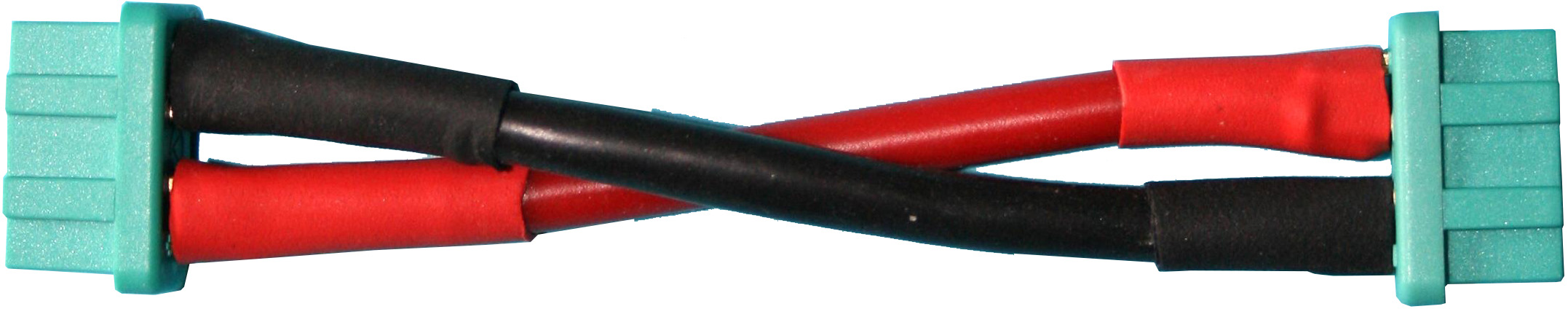 Adapterkabel MPX-Doppelkontaktbuchse | auf
MPX-Doppelkontaktbuchse
4,0 mm², Silikon, 7 cm, lose 
- Made in Germany -