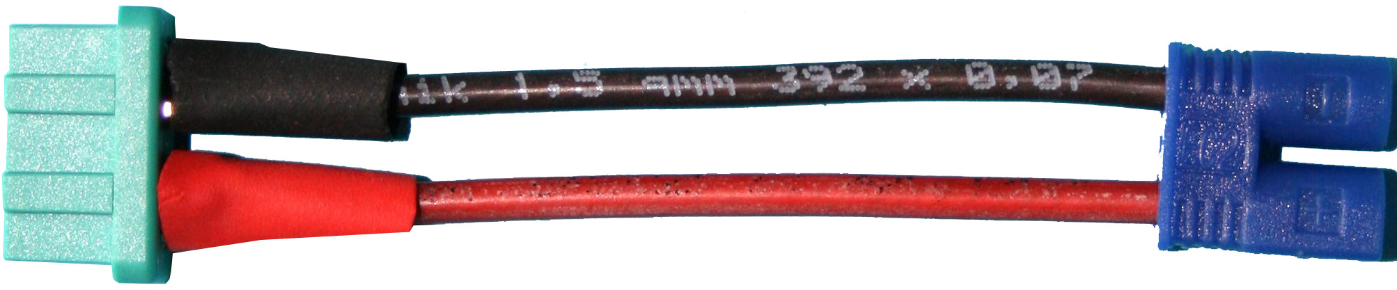 Adapterkabel MPX-Buchse auf EC2-Stecker |
1,5 mm², Silikon, 7 cm, lose 
- Made in Germany -