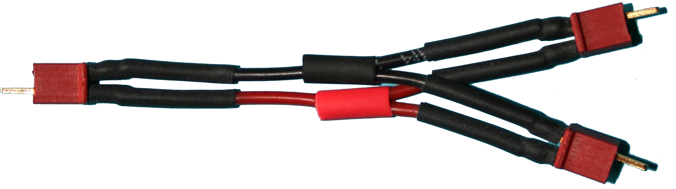 Micro-T-Kabel (2 Akkus parallel) |
0,5 mm², Silikon, 5 cm, lose 
- Made in Germany -