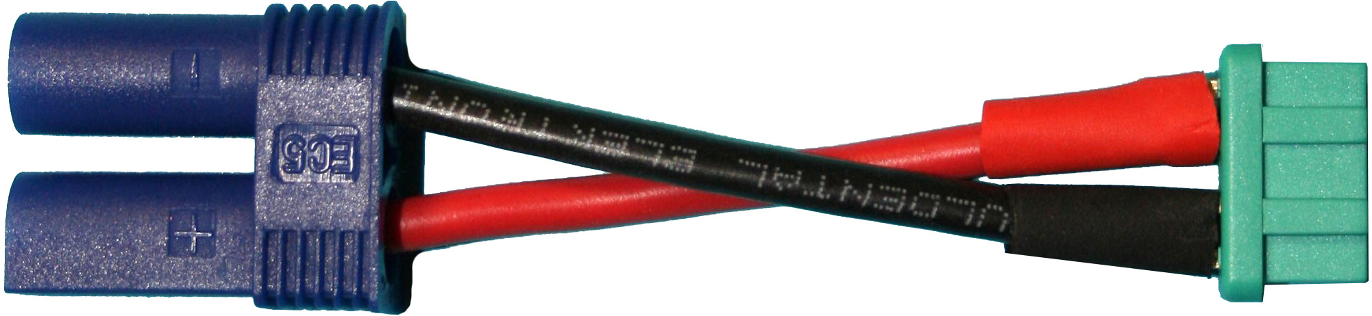Adapterkabel EC5-Buchse | auf 
MPX- Doppelkontaktbuchse
4,0 mm², Silikon, 7 cm, lose
- Made in Germany -