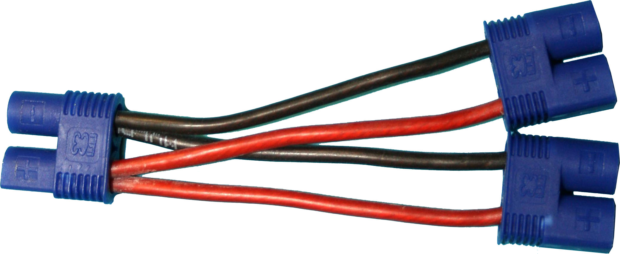 EC5-T-Kabel (2 Akkus parallel) | 
2,5 mm², Silikon,  lose
Gesamtlänge 110 mm
- Made in Germany -
asiatische Alternative:68606