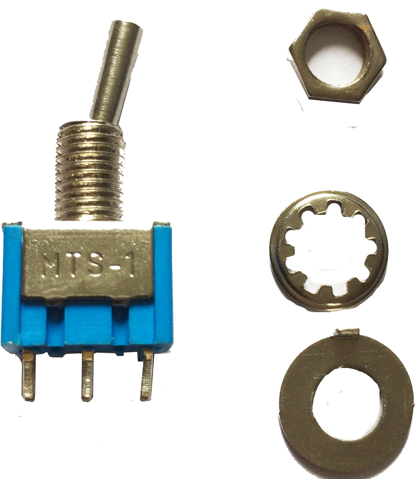 Miniatur Kippschalter 1 x UM | 
(Umschalter), 250 V / 3 A
Mindestbestellmenge: 10 Stück