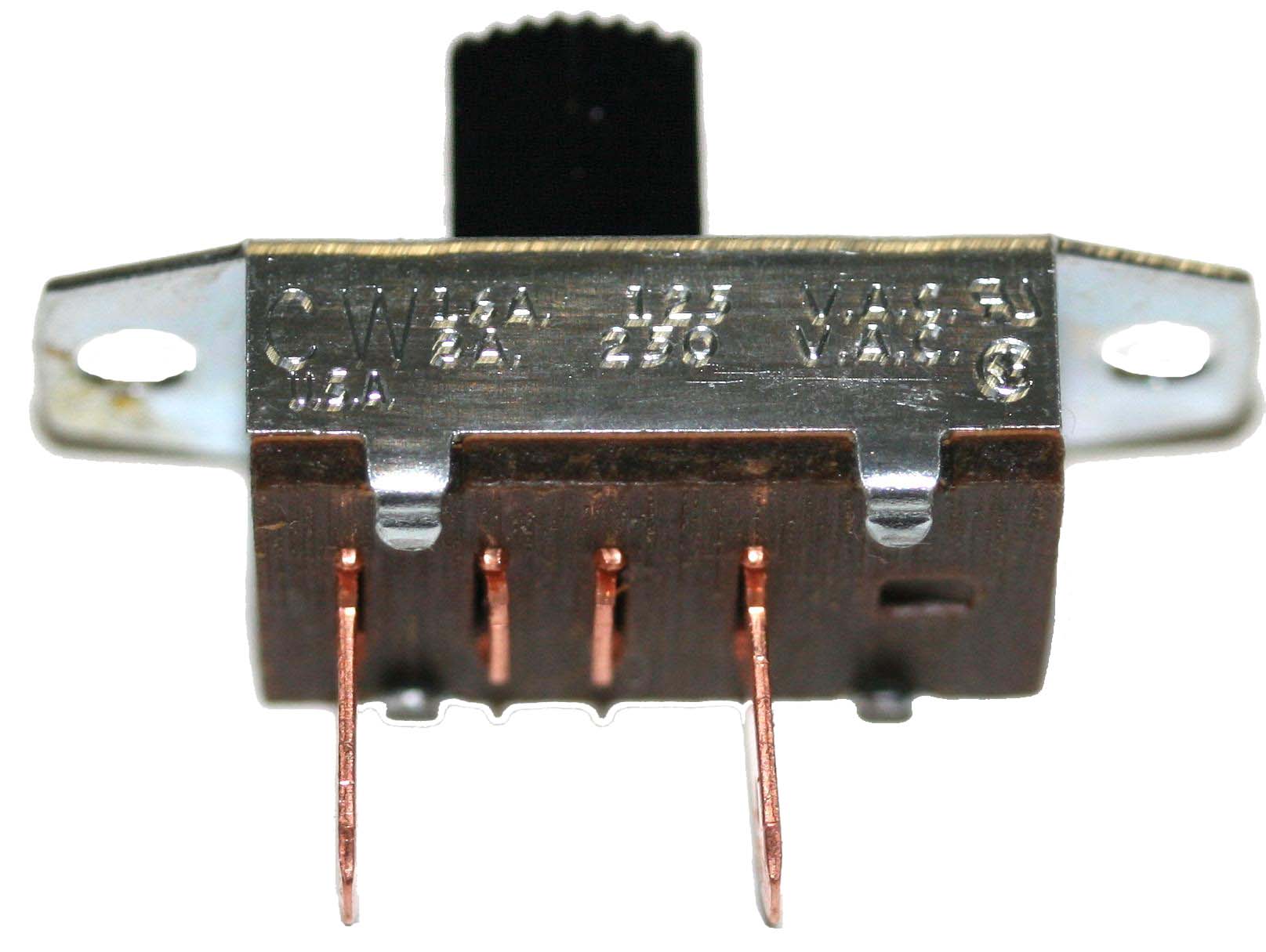 Schiebeschalter 35 mm 1 x UM |  
250 V / 3 A - 35 x 13 x 20 mm
Mindestbestellmenge: 10 Stück
6 Lötanschlüsse