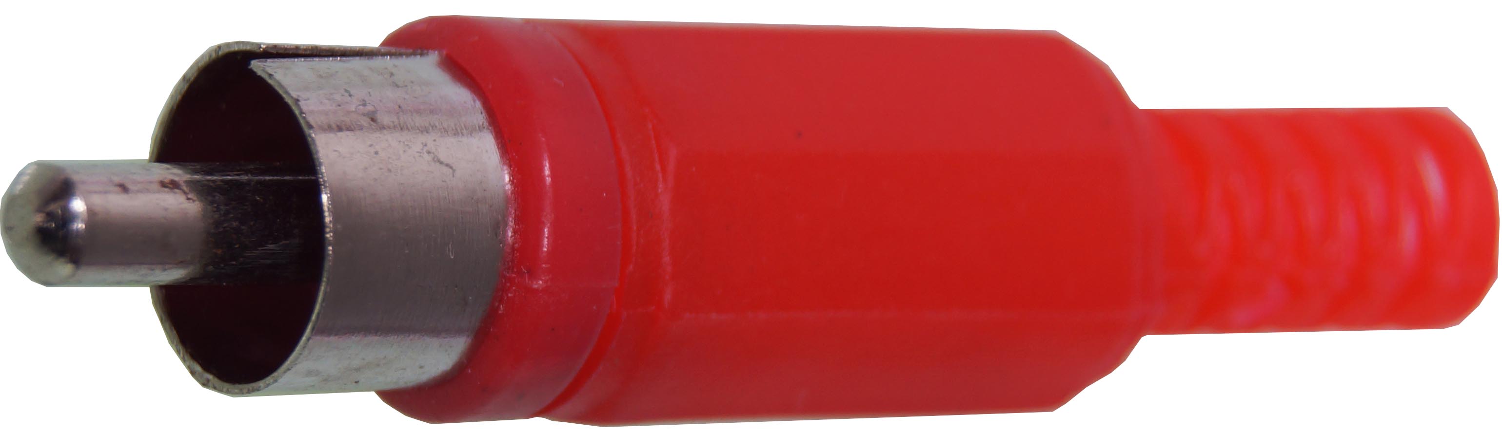 Chinch-Stecker rot, 10 Stück, mit Knickschutz |
