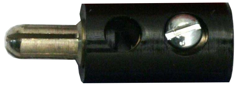 Zwergstecker 2,6 mm, schwarz |
