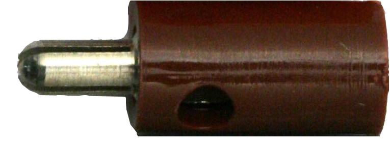 Zwergstecker 2,6 mm, braun |
