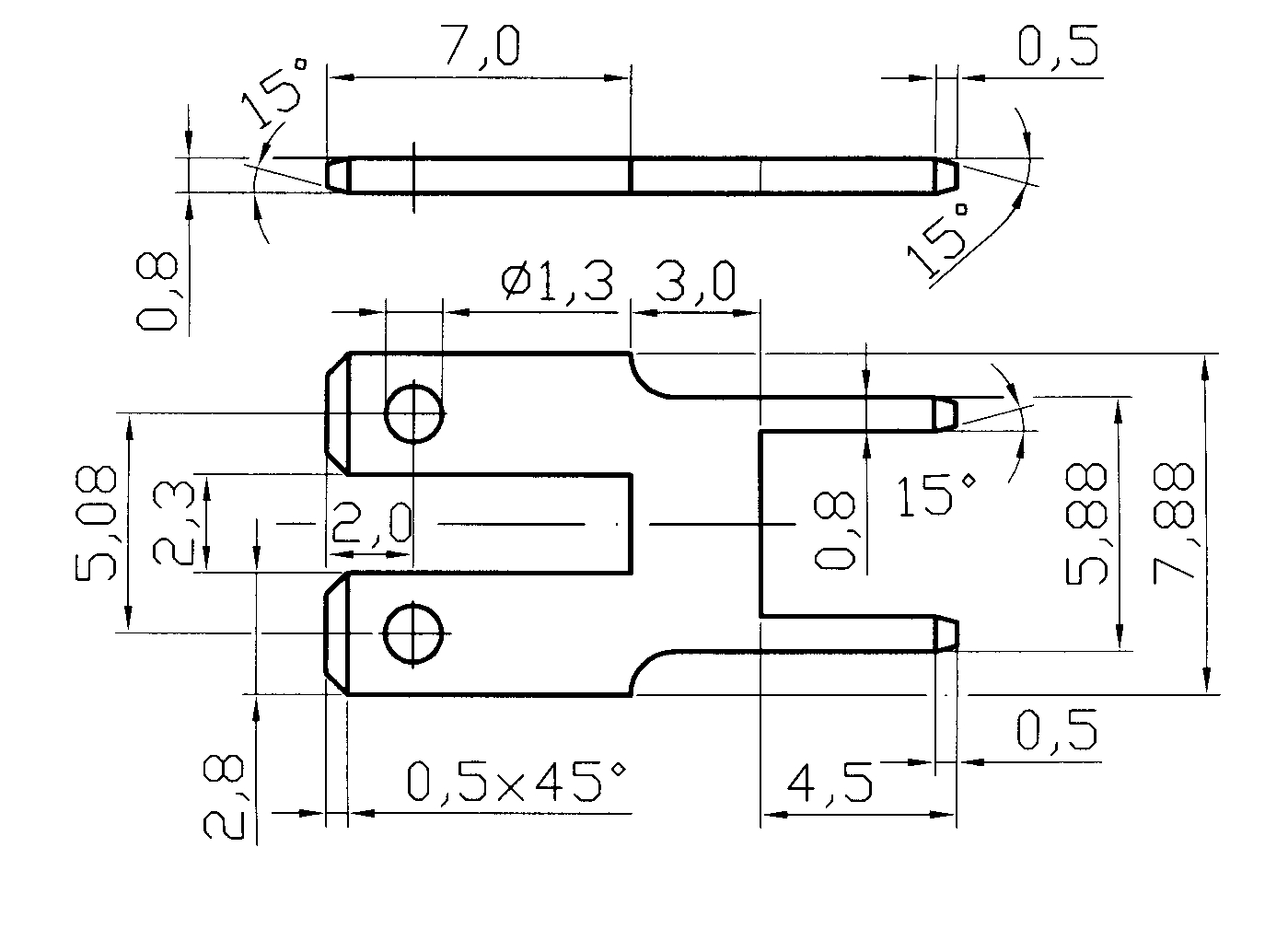 Flachsteckverteiler 2,8x0,8 Ni2Sn5 |
1000 Stck. =A90102031401
Artikel läuft aus, da Werkzeug defekt.