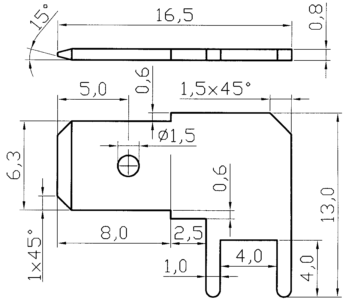 Kontakt 6,3, AG2 gewinkelt |
=A901010503 1000 Stück