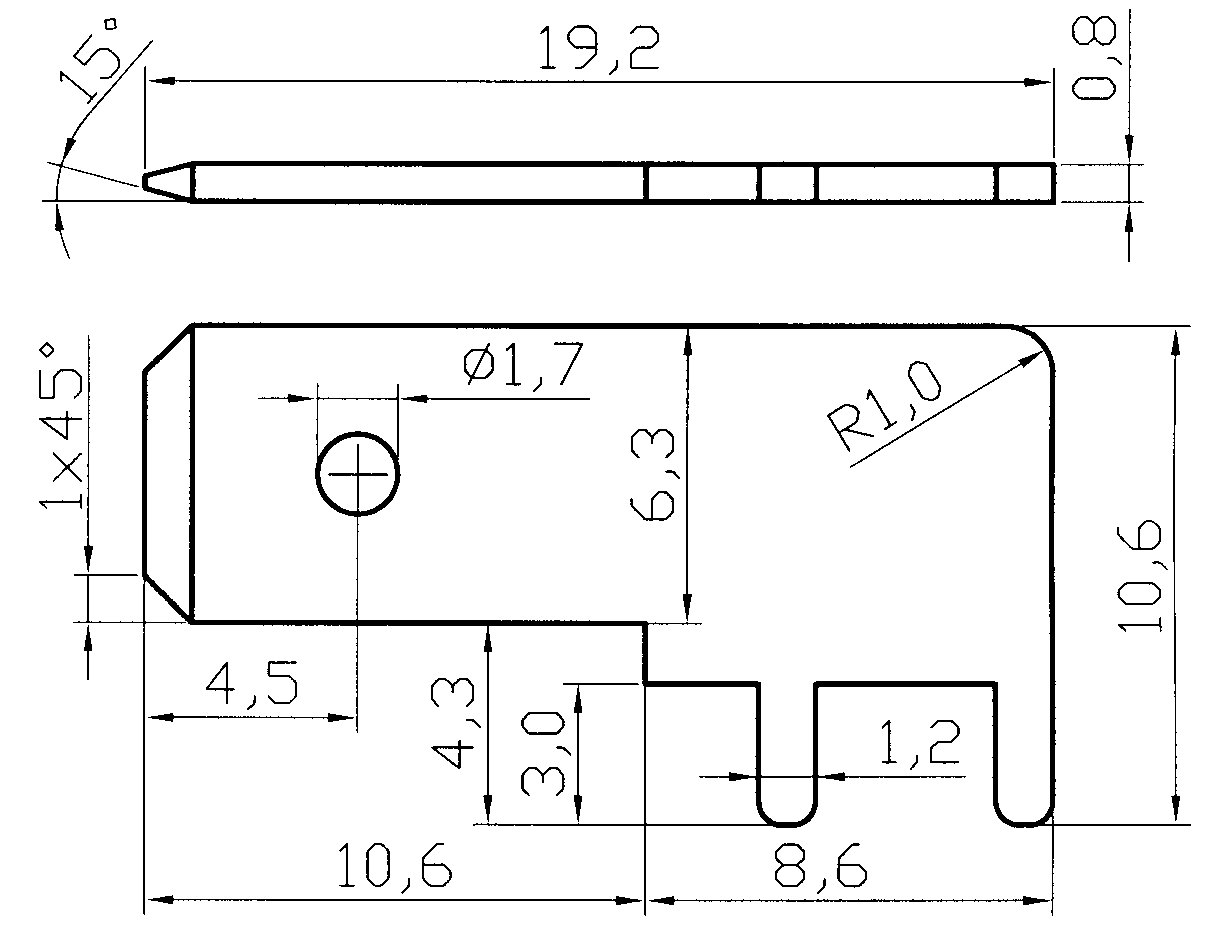 Flachsteckerkontakt 6,3x0,8 Ni2Sn5 |
gewinkelt, 1000 Stück
=A90101052119