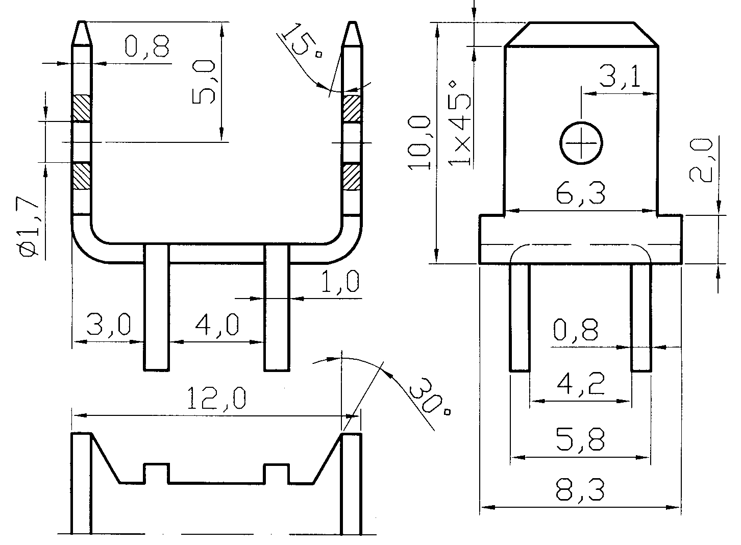 Ausgelaufener Artikel
Flachsteckverteiler / Doppelkontakt
2 x 6,3 x 0,8 Ni2Sn, 4-Pin, stehend, 
1000 Stck.  =A901020314
ACHTUNG: Lieferung nur noch so lange,
wie der Vorrat reicht. (Werkzeugbruch)