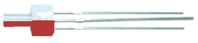 Modellbahn LEDs ohne Vorwiderstand |
2-mm-LED, 4-19 V, warmweiß-klar/rot 
Tower, zweifarbig, ca. 8.000/4000 mcd,  
4 Stück im Beutel