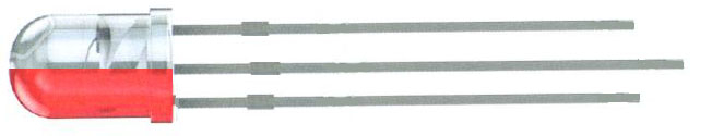 Modellbahn LEDs ohne Vorwiderstand |
3-mm-LED, 4-19 V, warmweiß-diffus/rot, rund
zweifarbig, ca. 8.000/4.000 mcd,  
4 Stück im Beutel