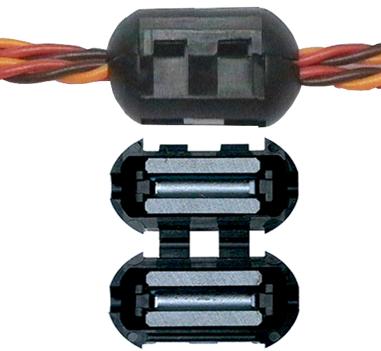 Klappschalenferritring 3,5 mm |  (25x14,5 mm)