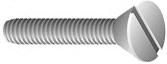 M1,4 x 3 Senkschraube, Schlitz |  V2A 
Edelstahl, DIN 963, 10 Stück im Beutel
