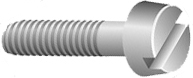 M1,2 x 4 Zylinderchraube, Schlitz |  V2A,
Edelstahl, DIN 84, 10 Stück im Beutel