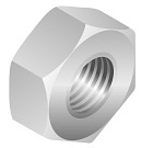 M2,5 Sechskantmutter |  
V4A, Edelstahl, DIN 934, 10 Stück im Beutel