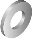 M3 Unterlegscheiben | V4A, 
Edelstahl, DIN 125A, 10 Stück im Beutel