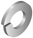 M4 Federring | Sprengring, V4A, 
Edelstahl, DIN 127B, 10 Stück im Beutel