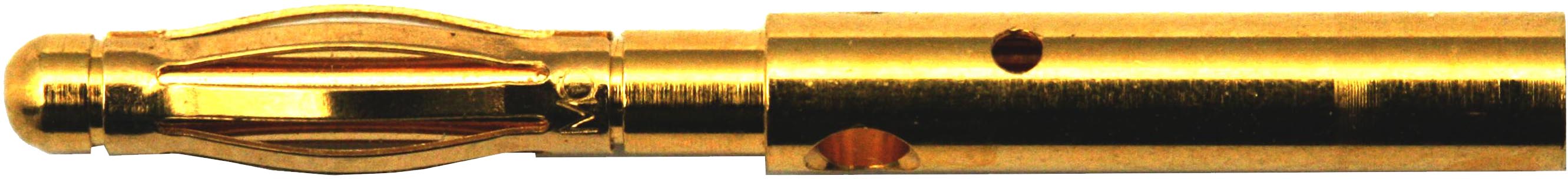 Ausgelaufener Artikel!
2,0 mm Goldverbinder, zum Teilen |
Stecker+Buchse, 5 Stück im Beutel
 - Made in Germany -
3 s: 30 A, 2 min: 20 A, 24 h: 10 A
max: 1,5 mm² (AWG16)