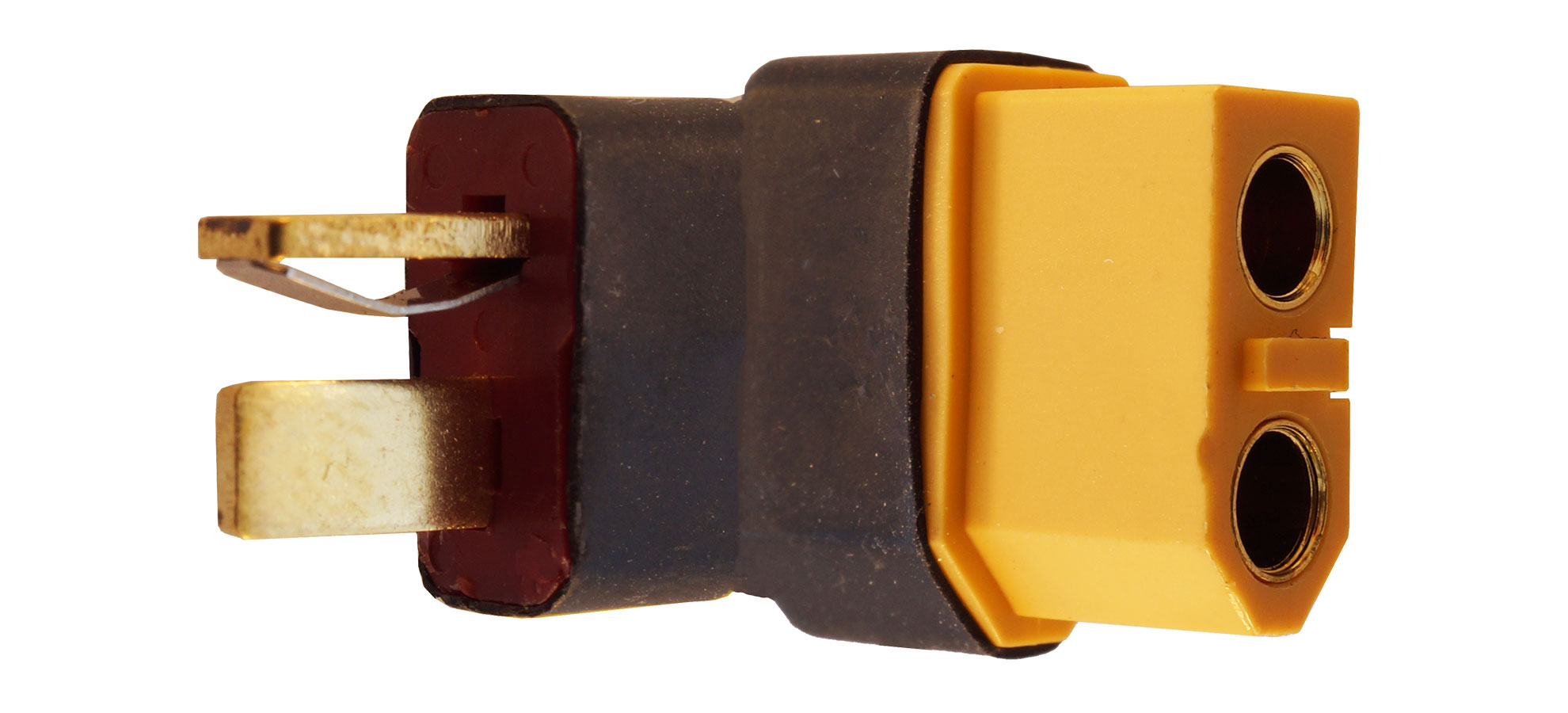 Kurzadapter, T-Stecker - XT60-Buchse |
1 Stück, verpackt
- Basic Quality -